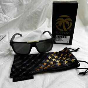 New Heatwave Sunglasses Smokom Black Gold Bar Quatro Polarized